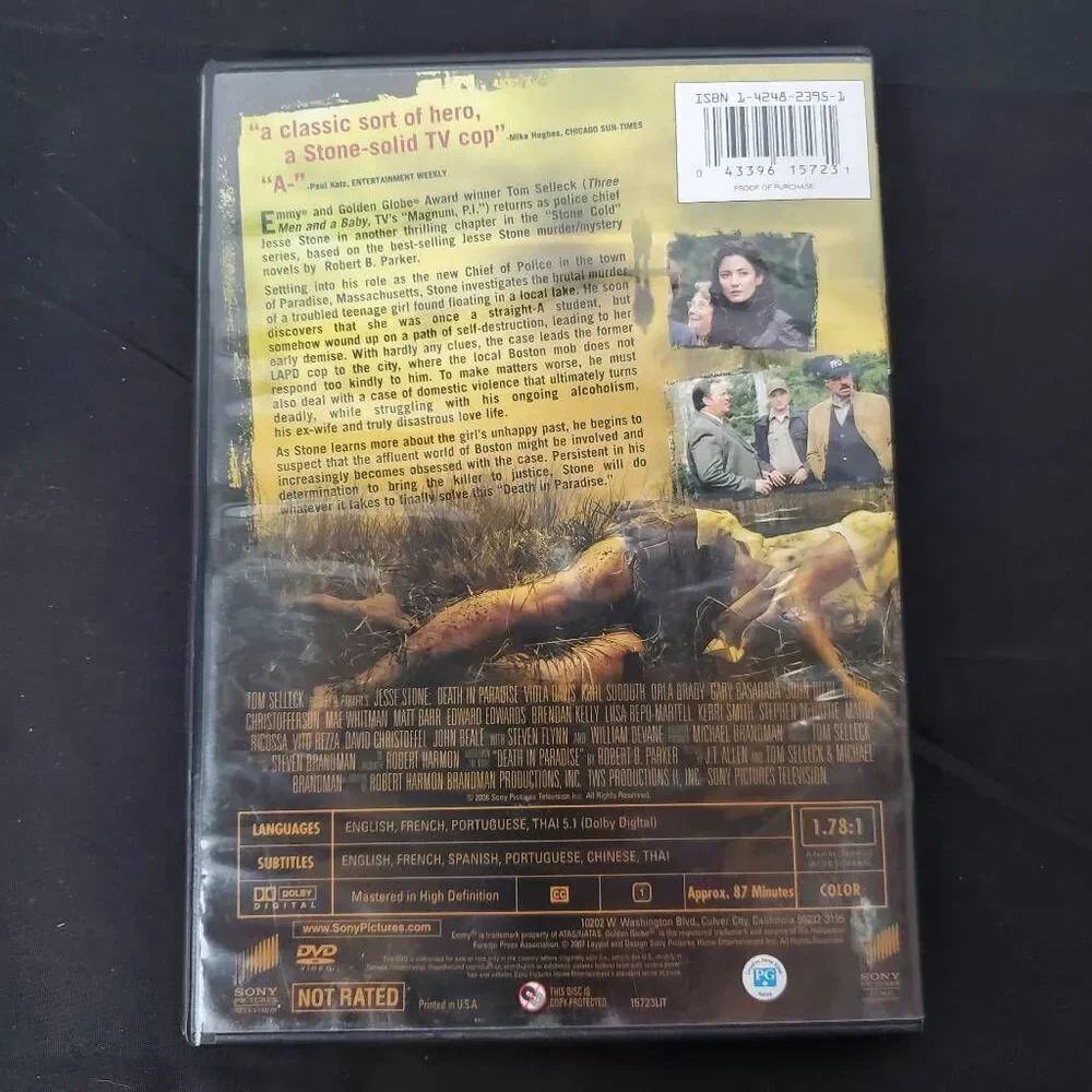 Jesse Stone: Death in Paradise (2006 Film) Mystery/Crime Movie [DVD]